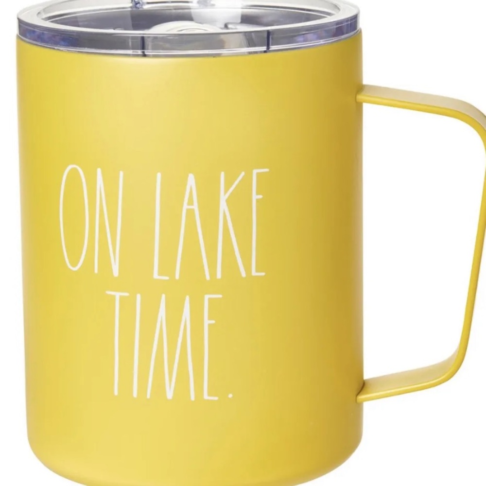 Rae Dunn On Lake Time Mug - 12oz, Yellow